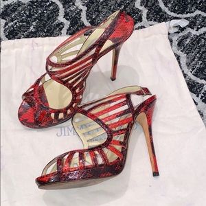 Jimmy choo strappy heels